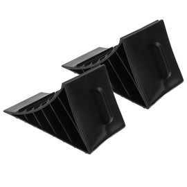 Ausla 2 x Wheel Chock with Handle, Non-Slip Wheel Block, Brake Wedges, Grip Wheel Wedge Stopper, Caravan, Wheel Chock Brake Wedge for Cars