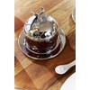 EDZARD Stag Jam Jar with Saucer and Spoon Elegant Silver-Plated
