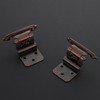 Ravinte 50 Packs (25 Pairs) 3/8'' Inset Antique Copper Cabinet