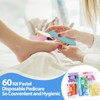 Lanties 60 Sets Disposable Pedicure Kit Individually Package 5 in