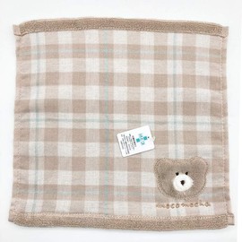 Marushin 1955000800 Mini Towel, Hand Towel, Handkerchief, Soft Mokomocha, Cookie Mocha, 100% Cotton, Antibacterial, Odor Resistant, Present, Gift, Birthday