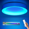 Annaror RGB LED Flush Mount Ceiling Light with Remote Control,