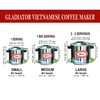 AMT 6.5 oz Coffee Maker, Phin Filter, Screw Down Coffee