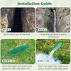 Apxton 4 Inch Green Angled Drainage Grate for Yard Drain,