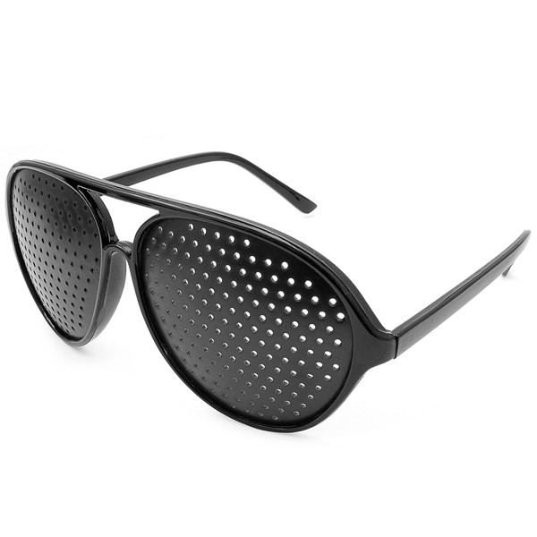 Ganzoo Grid Glasses Hole Glasses Eye Training Relaxation Lattice Glasses