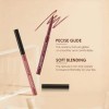 Kit Labial Mate Con Delineador Resistente Al Agua M537-18635-12pcs