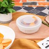 Purekra Silicone Lids for CorningWare 16-Ounce Round Dish, 2 Pack