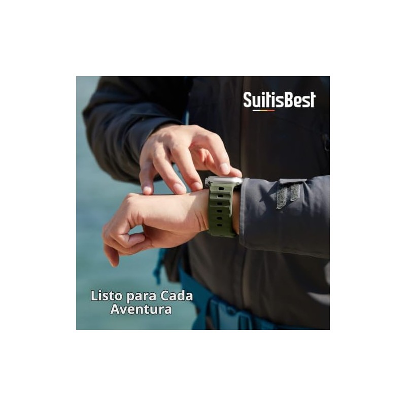 Suitisbest Compatibles con Apple Watch Correa de 49mm 45mm 44mm