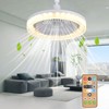 Shengruili Fan lamp, ceiling fan with LED light E27, ceiling