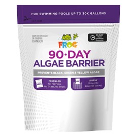 FROG 90-Day Algae Barrier - Dry Formula Algaecide Prevents Black, Green and Yellow Algae for Pools up to 30,000 Gallons - Pool Maintenance & Treatment - 3 Pods