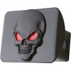 LFPartS Metal Skull 3D Emblem Trailer Hitch Cover (Fits 2"
