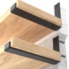 LEOPO 10 inch Shelf Brackets 6-Pack ,1/5 inch Thick Heavy