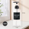 Segbeauty Shampoo Bottle Dispenser, Transparent Set of 3, 16.9 fl