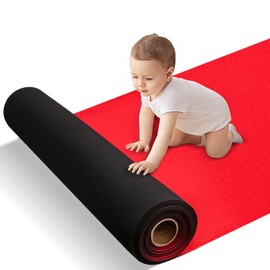 BTYCityMao Neoprene Red Carpet Runner Rug for Party - Reusable Red Carpet Party Decorations - Wedding Aisle Runner Rug Non Slip - Runner Rugs Size 27 Inches Wide * 20 Feet Long * 1.5mm