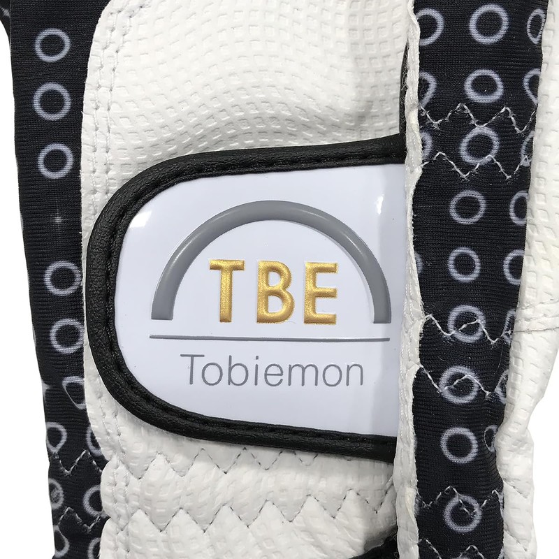 TOBIEMON Golf Gloves, TOBIEMON Women's Stretch Gloves, T-LG-BL, Black, Large