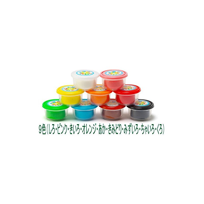 Gimpo A-RD9ZF Rice Clay, 9 Color Set, Gintori Sangyo