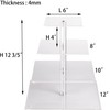 YestBuy 4 Tier Cupcake Stand, Acrylic Cupcake Tower Stand, Premium