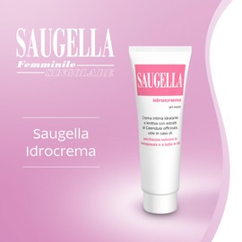 Saugella Idrocrema, pH Neutro, Idratante e Lenitiva, Adatto Menopausa, Secchezza, Prurito e Bruciore, Con Acido Ialuronico ed Estratto di Calendula, Compatibile con Preservativi in Lattice, 30 ml