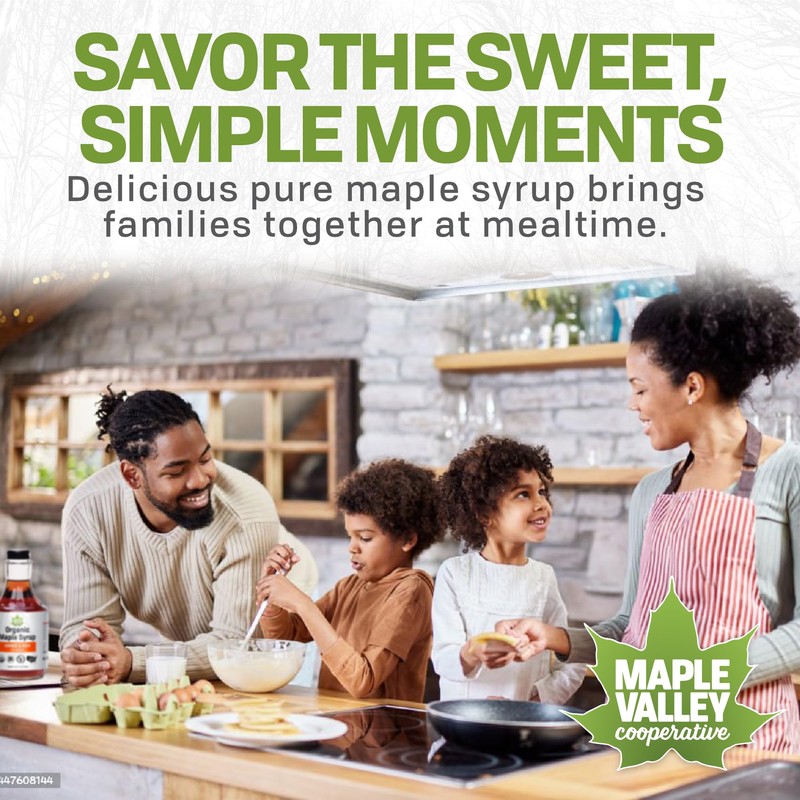Maple Valley Organic Pure Maple Syrup, Dark & Robust Better