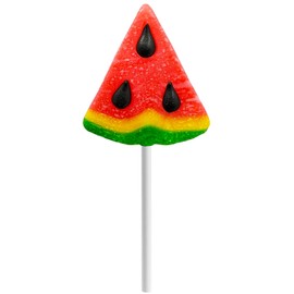 Fruidles Watermelon Shaped Lollipop, Mixed Fruit Flavor, Individually Wrapped, NET WT. 0.44oz (12g) Sucker (6-Pack)