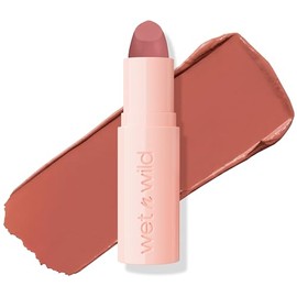 wet n wild Mega Last Rich Satin Lip Color, rico color cremoso con acabado satinado, infundido con vitamina E y aceite de argán hidratante, ligero, sed