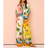 Women's Summer Print Two Piece Pajama Set Short Sleeve Outfits