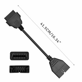12 Pin OBD1 to 16 Pin OBD2 Convertor Adapter Cable for GM Diagnostic Scanner 15.7 inch