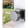 Mensarix Front Door Handle and Deadbolt Set, Steel Gray Front