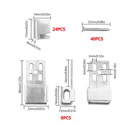 MABAHON Upholstery Spring Clip Repair Kit, Sofa Saver 8pcs Furniture Spring Clips and 24 Wire Mesh Clips Furniture Replacement Parts Spring Clamps Spring Fixing Clip for Chair Sofa Spring Repair