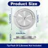 2 PCS BBQ Grill Smoker Air Vent Set, Adjustable Stainless