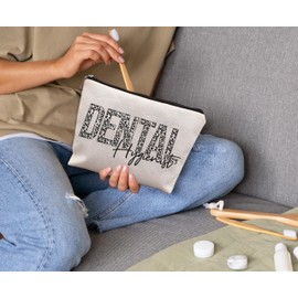 uinwk Dental Hygienist Makeup Bag,Leopard Print Makeup Bag,Dentist Makeup Bag,Gift For Dentists,Dentist Gifts For Women Coworkers