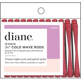 Diane Cold Wave Rods, Red, 1/10", 12/bag