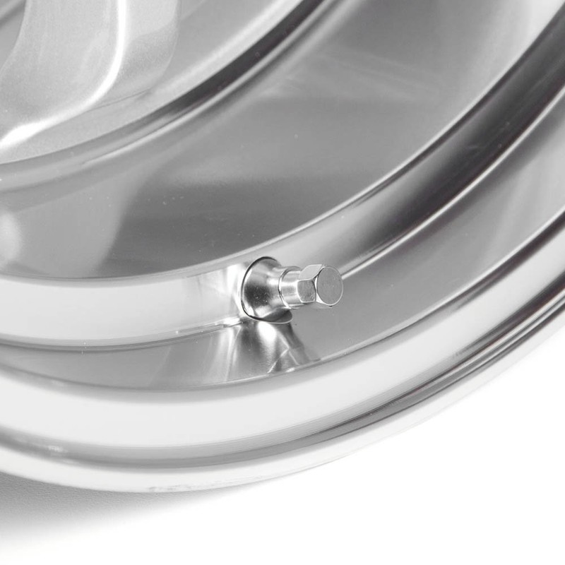 Circuit Performance Shorty Chrome Valve Stems TR412 22mm Low Profile