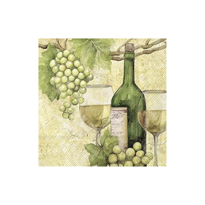 IHR Ideal Home Range - Paper Napkins WHITE WINE 20-Count