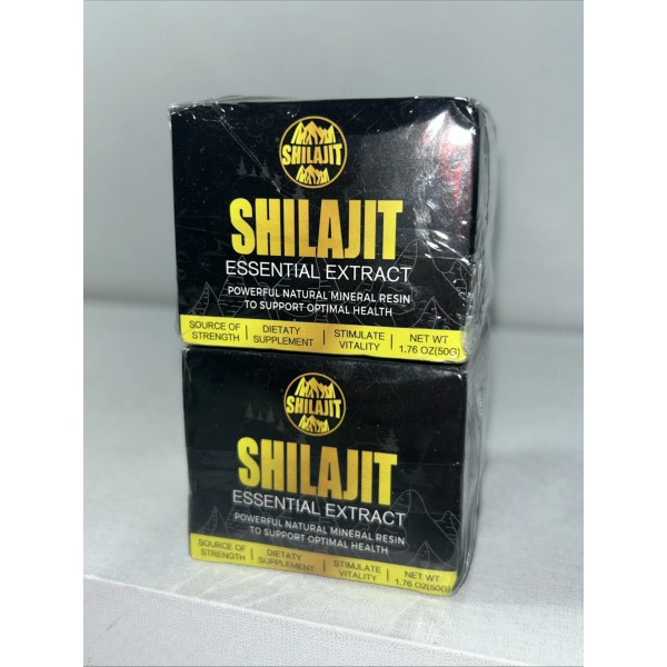 Unbranded 2 Sealed Shilajit Essential Extract, 85 Servings Each, 500