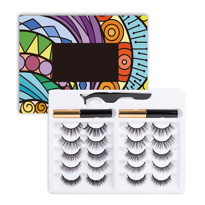 10 Pairs Magnetic Lashes Set Durable Reusable Chemical Fiber Attractive