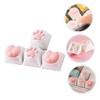 SHINEOFI 4Pcs Cat Paw Keycaps for Mechanical Gaming Keyboards Skin