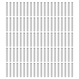 uxcell 100Pcs 4mm x 32mm Dowel Pins, 304 Stainless Steel Cylindrical Shelves Support Pegs Locating Pin Shelf Fasten Elements for Bookshelf Cabinet Furniture Component (GB119), Silver
