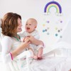 Baby Mobile Baby Bed Wind Chimes Hanging Clouds Raindrops Rainbow