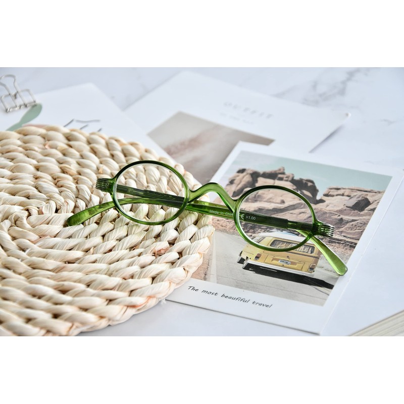 Eyekepper Los lectores Spring Temple Vintage Mini pequena Oval redonda