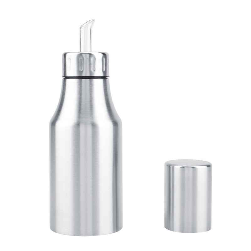 Stainless Steel Olive Oil Bottle Leakproof Vinegar Dispenser Kitchen Spice