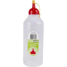 Decor Cook Plastic Sauce Dispenser Squeeze Bottle, 1L, Clear