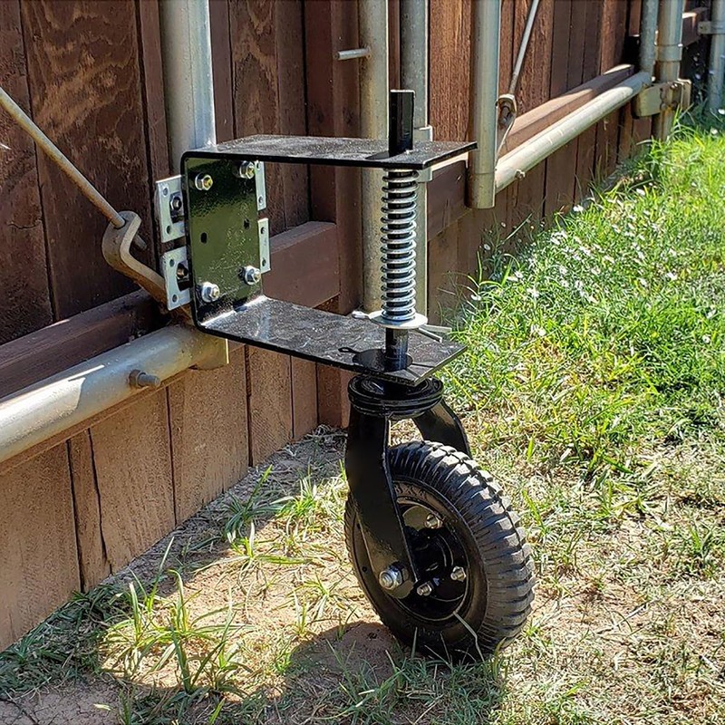 Stark USA 8" Gate Wheel Wood Chainlink Flat-Free Tire for