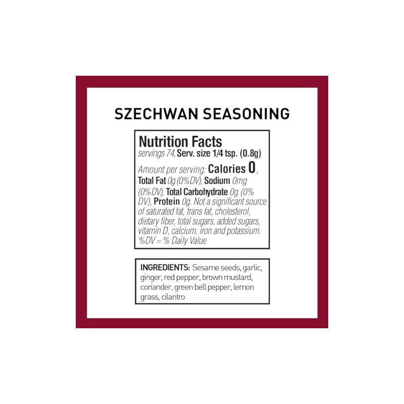 Spice Hunter Szechwan Seasoning Blend, 2.1 Ounce (Pack of 6)
