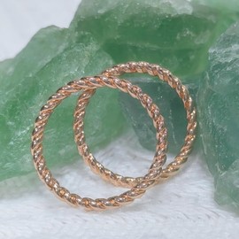FAICAEIRI Pure Copper Tensor Rings Twisted, Twist Ring Jewelry,Pure copper Rings for Women and Men,Solid Twisted Copper Ring Jewelry for Women (7)