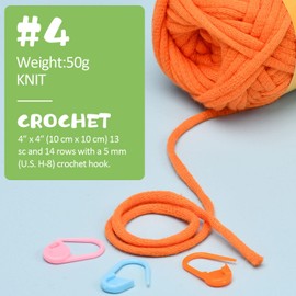 Beginner's Chunky Cotton-Nylon Blend Yarn for Crocheting and Knitting - 2x1.76oz, Easy-to-See Stitches, Pink