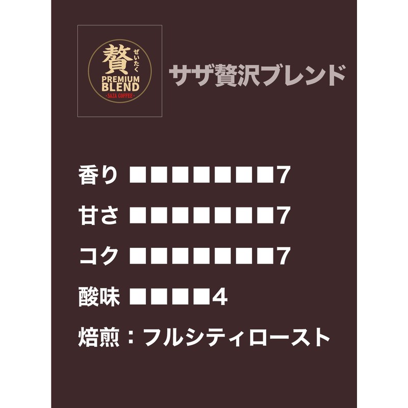 SAZA COFFEE Luxury Blend Beans 7.1 oz (200 g) Saza