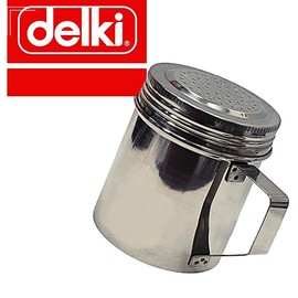 Delkey [2개구성] 분말통 파우다통 맛소금통 스텐 1호소형 델키 손잡이 후추통 파우더통 HW8E5F57 [2-Piece Set] Powder Container Salt Container Pepper Container Stainless Steel Small Deluxe Handle HW8E5F57