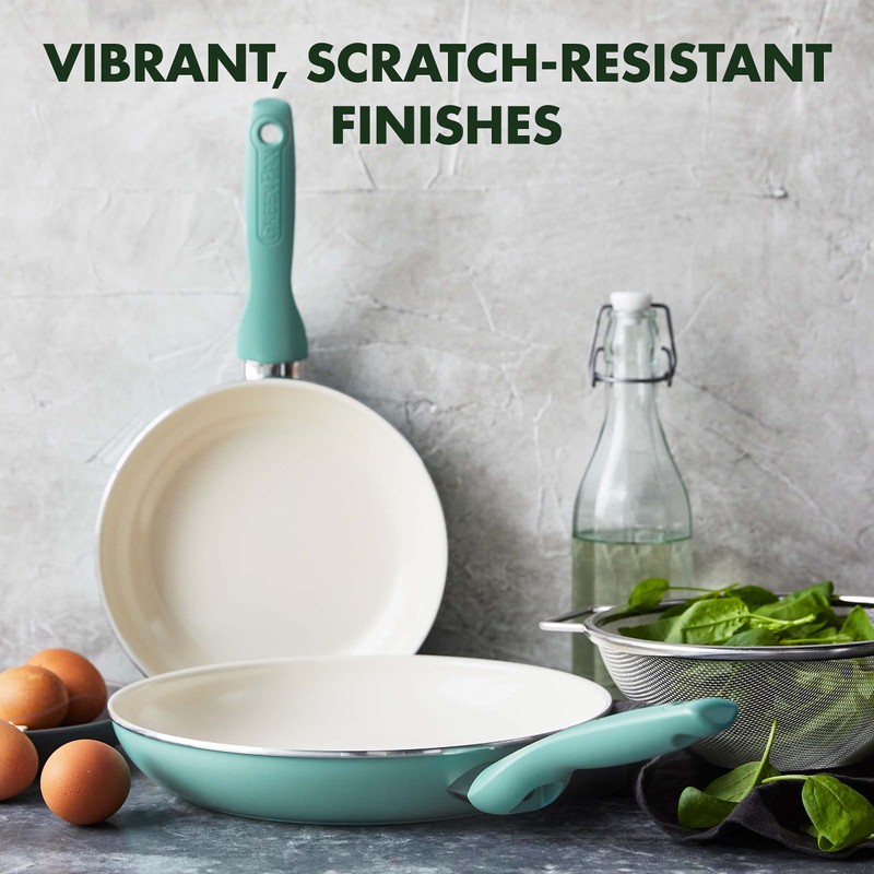 GreenPan Rio Healthy Ceramic Nonstick 8" and 10" Frying Pan