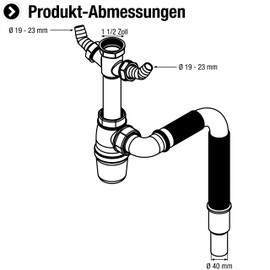 Cornat odour traps for pipes on washbasin and sinks various sizes / styles